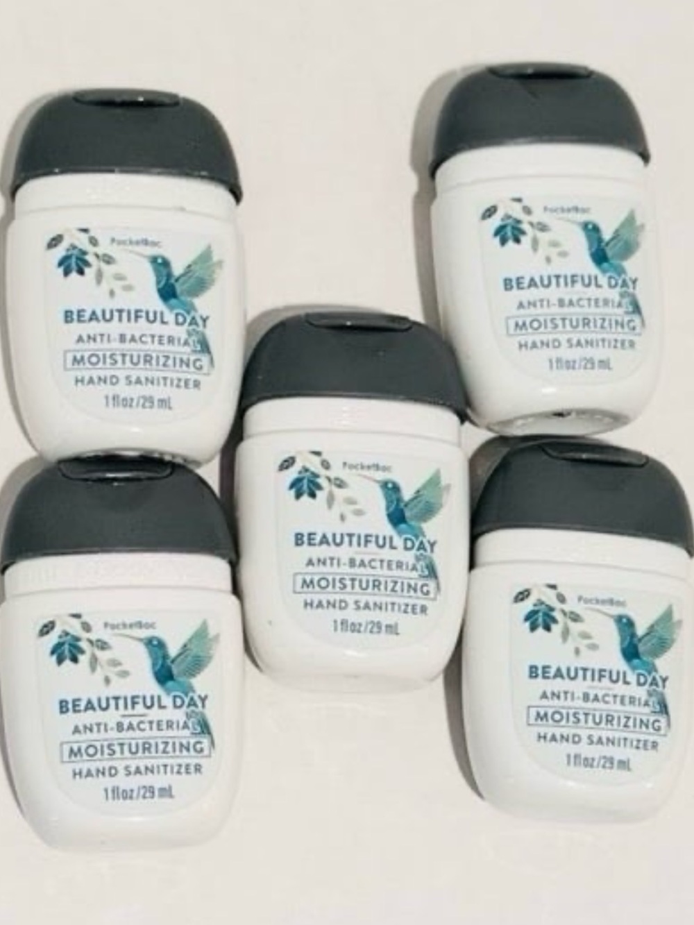 Bath & Body NEW (5) Beautiful Day Moisturizing PocketBac Sanitizers